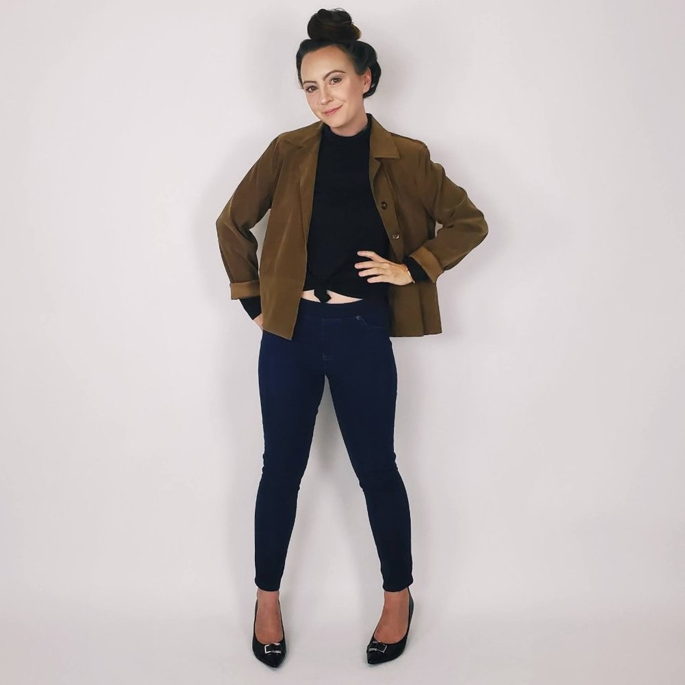 Dark Blue Jean Jeggings